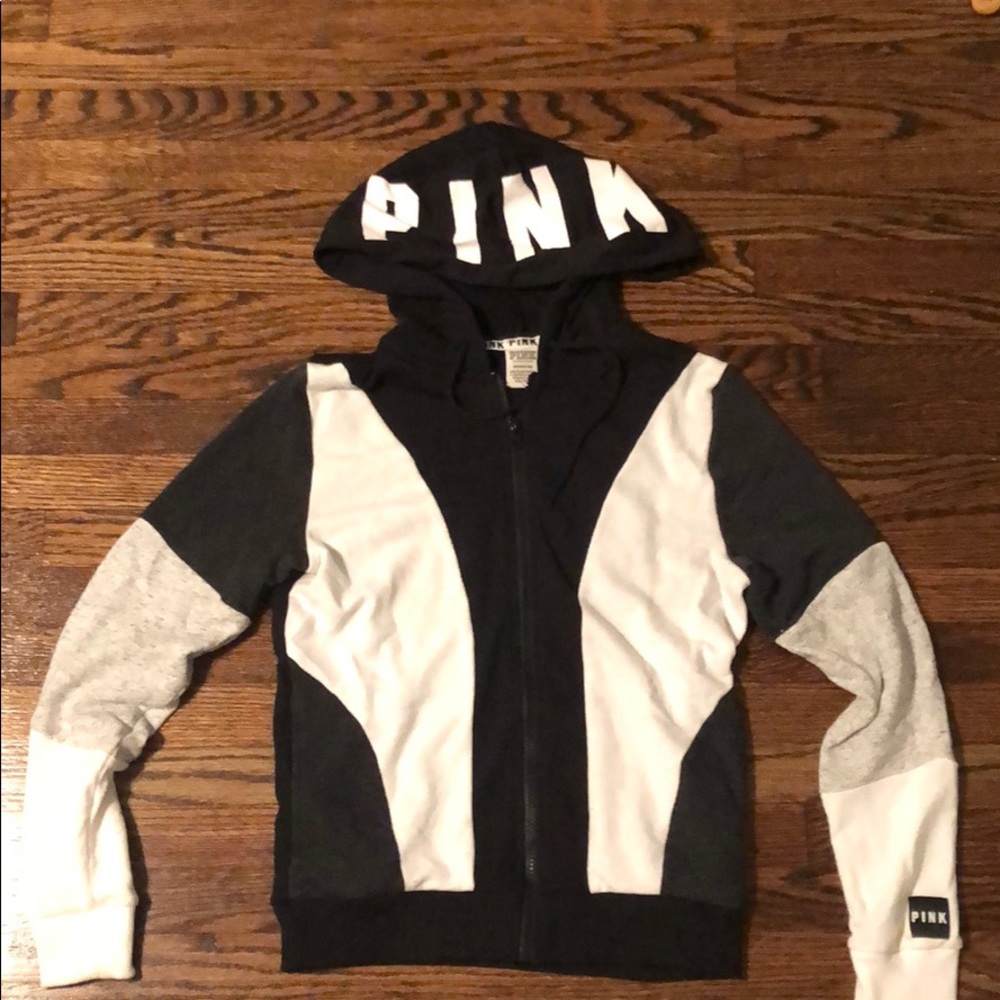 Pink zip up hoodie